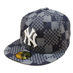 New Era - 59FIFTY Fitted Cap - New York Yankees - Pattern Denim - Blue/Grey - Headz Up 