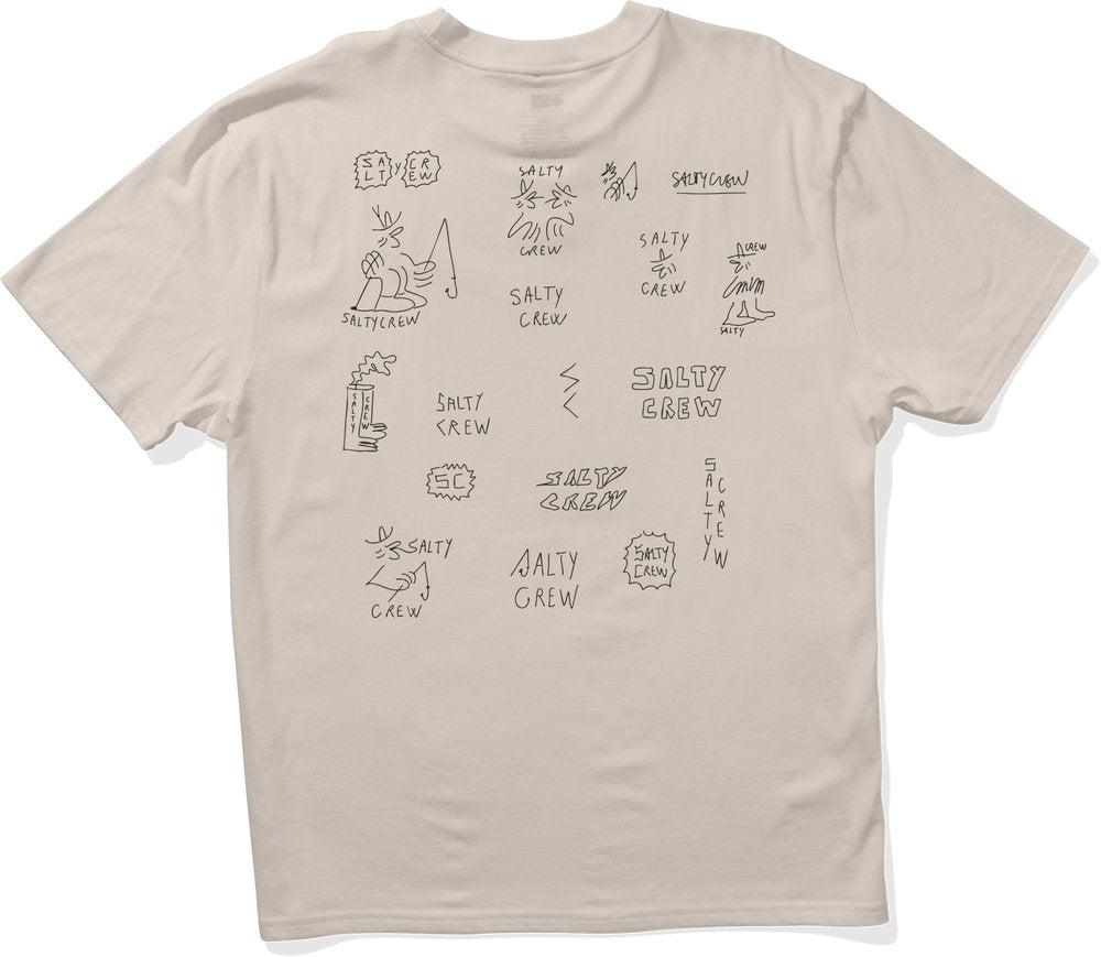 SALTY CREW - REEL LB TEE - Off white - Headz Up 