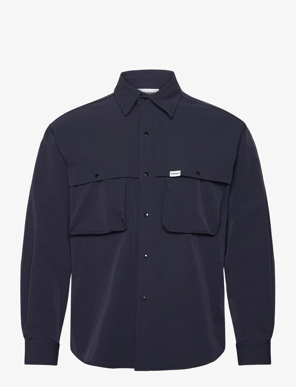 SIXTH JUNE - Utility Nylon Shirt - Navy - Headz Up 