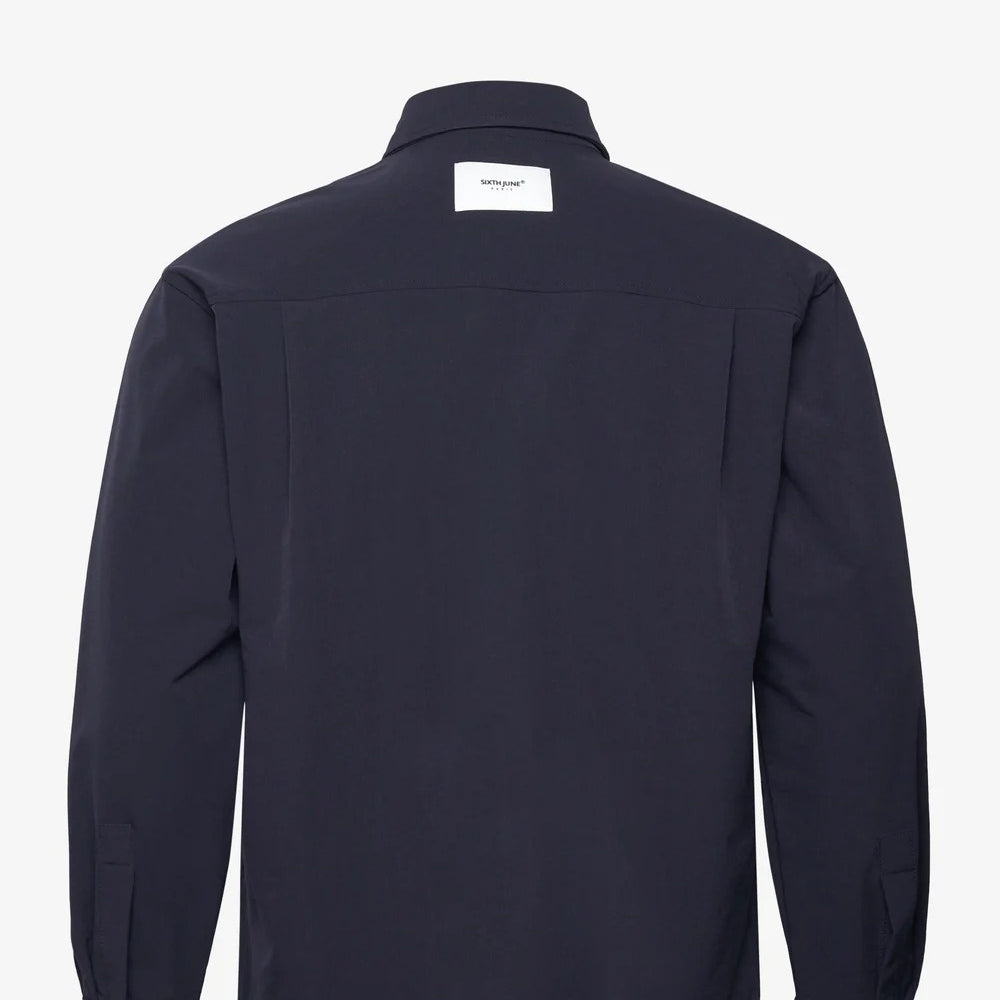 SIXTH JUNE - Utility Nylon Shirt - Navy - Headz Up 