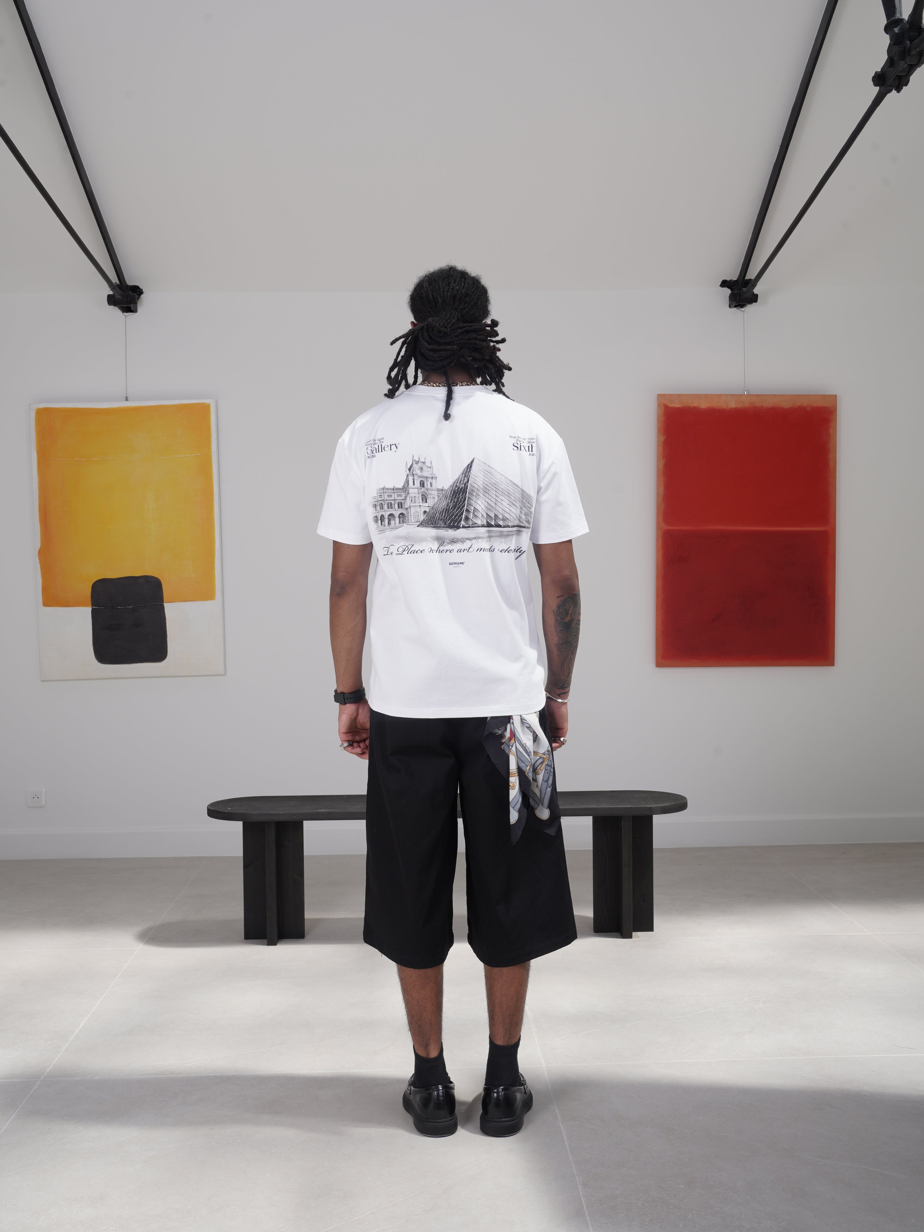 SIXTH JUNE - Louvre printed SS T-shirt - White - Headz Up 