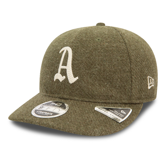 New Era - 9FIFTY Retro Crown - Harris Tweed - Oakland Athletics - Olive