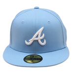 New Era - 59FIFTY Fitted - Atlanta Braves Cooperstown -  150th Anniversary - Sku Blue/Blue UV - Headz Up 