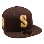 New Era - 59FIFTY Fitted -  Seattle Mariners - 30th Anniversary  - Burnt Wood/Grey UV - Headz Up 