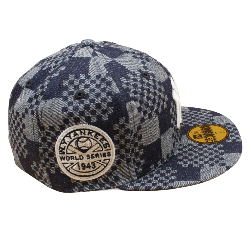 New Era - 59FIFTY Fitted Cap - New York Yankees - Pattern Denim - Blue/Grey - Headz Up 