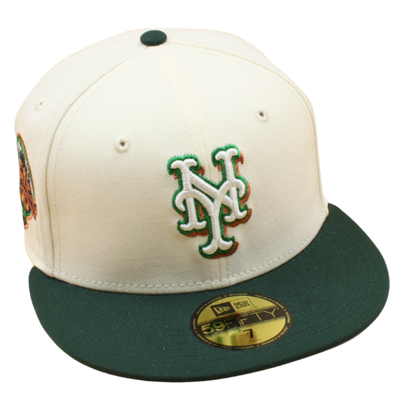 New Era - 59FIFTY Fitted - New York Mets - 50TH Anniversary - Chrome/Dark Green Grey UV - Headz Up 