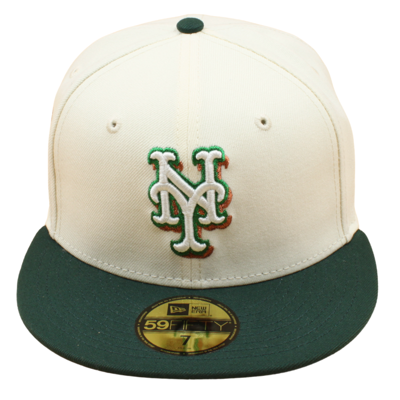 New Era - 59FIFTY Fitted - New York Mets - 50TH Anniversary - Chrome/Dark Green Grey UV - Headz Up 