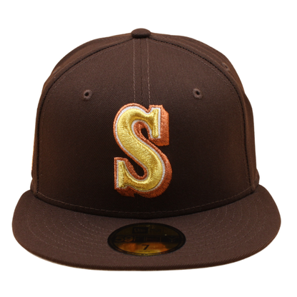 New Era - 59FIFTY Fitted -  Seattle Mariners - 30th Anniversary  - Burnt Wood/Grey UV