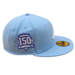 New Era - 59FIFTY Fitted - Atlanta Braves Cooperstown -  150th Anniversary - Sku Blue/Blue UV - Headz Up 