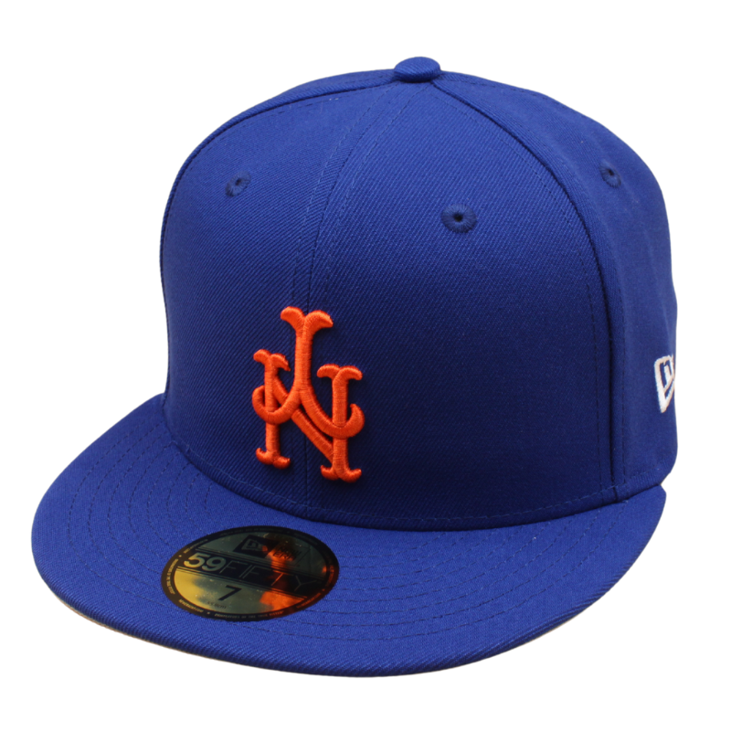 New Era - 59FIFTY Fitted Cap - New York Mets - UPSIDE DOWN LOGO - Blue/Grey UV - Headz Up 