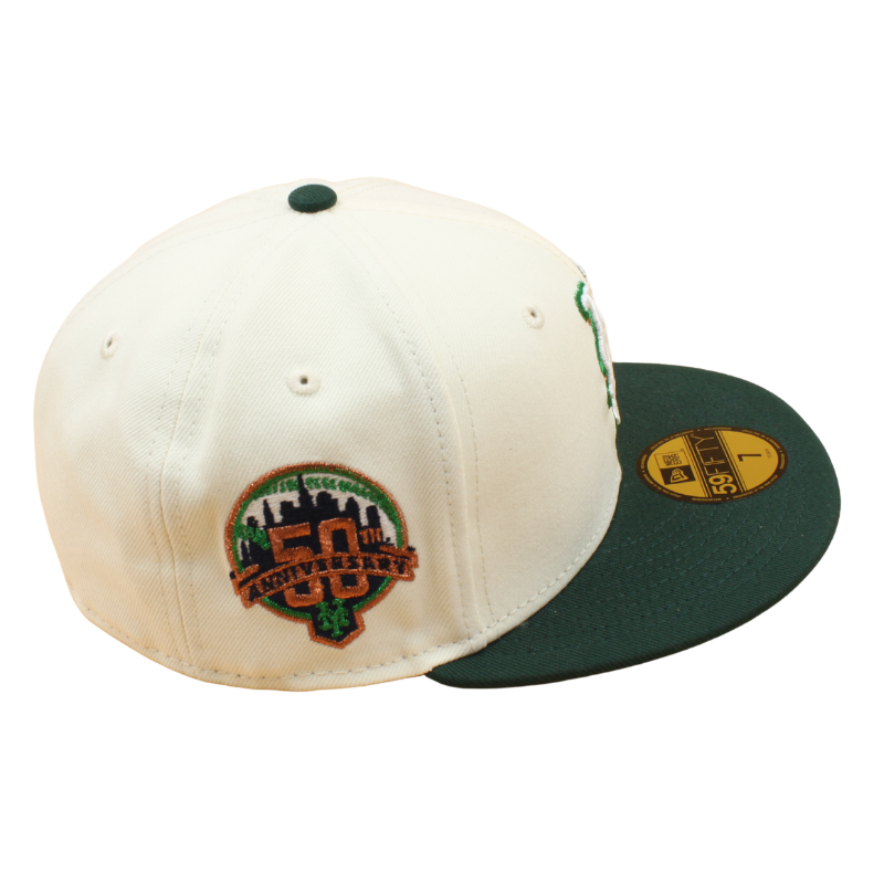 New Era - 59FIFTY Fitted - New York Mets - 50TH Anniversary - Chrome/Dark Green Grey UV - Headz Up 