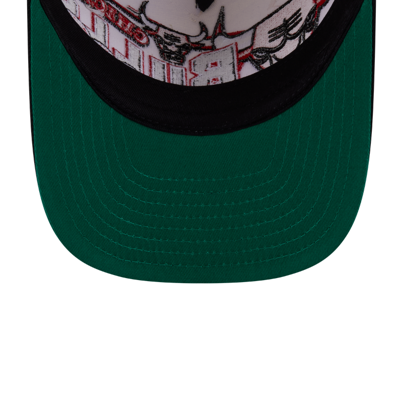 New Era - 9FIFTY A-Frame Snapback - Classics - Chicago Bulls - Chrome/Black - Headz Up 