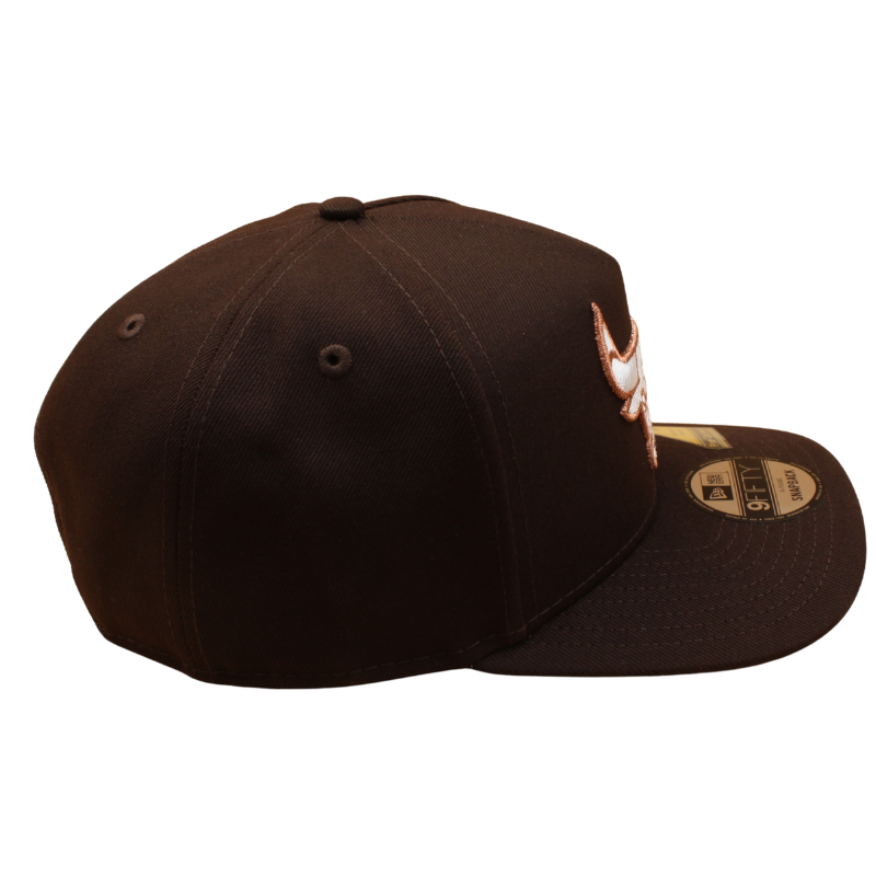 New Era - 9FIFTY A-Frame Snapback - Pre Curved - Chicago Bulls - Burnt Wood - Headz Up 