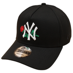 New Era - 9FORTY A-Frame Cap - New York Yankees - Black ROSE - Headz Up 