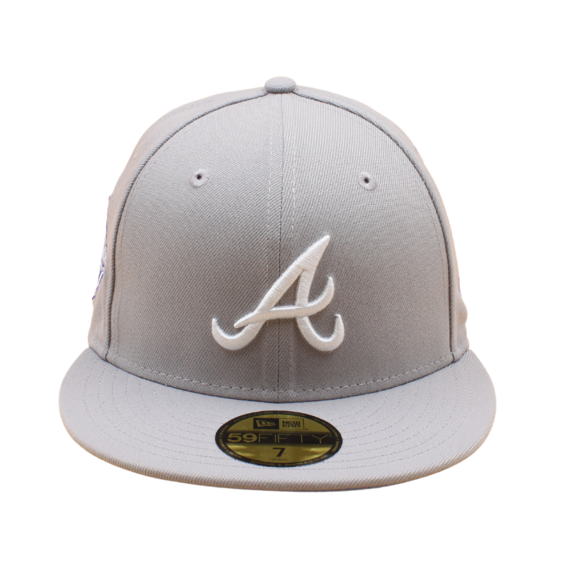 New Era - Atlanta Braves Cooperstown - 59Fifty Fitted - World Series 1995- Grey/Sky Blue - Headz Up 