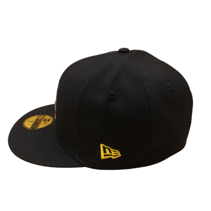 New Era - 59FIFTY - Los Angeles Dodgers Cooperstown - 60Th Anniversary - Black/Purple Yellow UV - Headz Up 