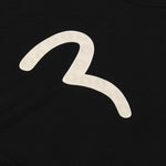 Sort EVISU hoodie med seagull print, komfortabel crewneck i blødt materiale, moderne streetwear design