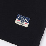Sort EVISU T-shirt med søfugl-udskrift, kortærmet og afslappet design, synligt med logo og blødt stofmateriale