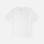 EVISU Seagull Emb T-shirt i off-white med trykt sejlskibsdesign, afslappet mode til mænd, kortærmet bomuldsklædning
