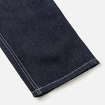 EVISU jeans med håndtrykt Daicock print i vaskede indigo, slim fit, klassisk denim med unikke detaljer og blå nuance.