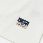 EVISU T-shirt med håndbørstet sejlæg print i off-white, kortærmet t-shirt med logo og maritime design.