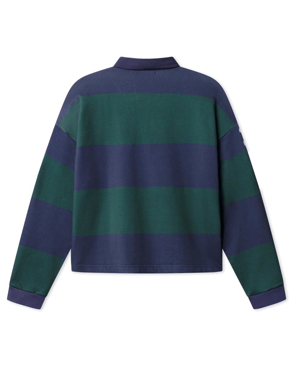BLS - Florentina Polo LS - Green/Navy - Headz Up 
