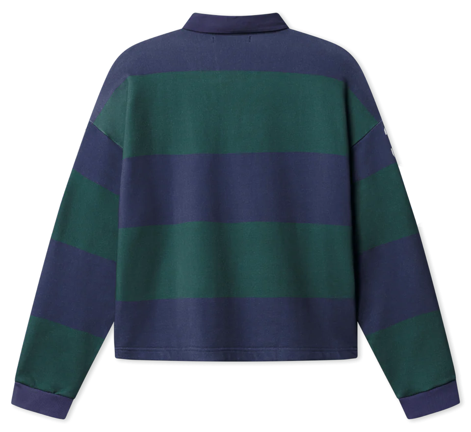 BLS - Florentina Polo LS - Green/Navy - Headz Up 