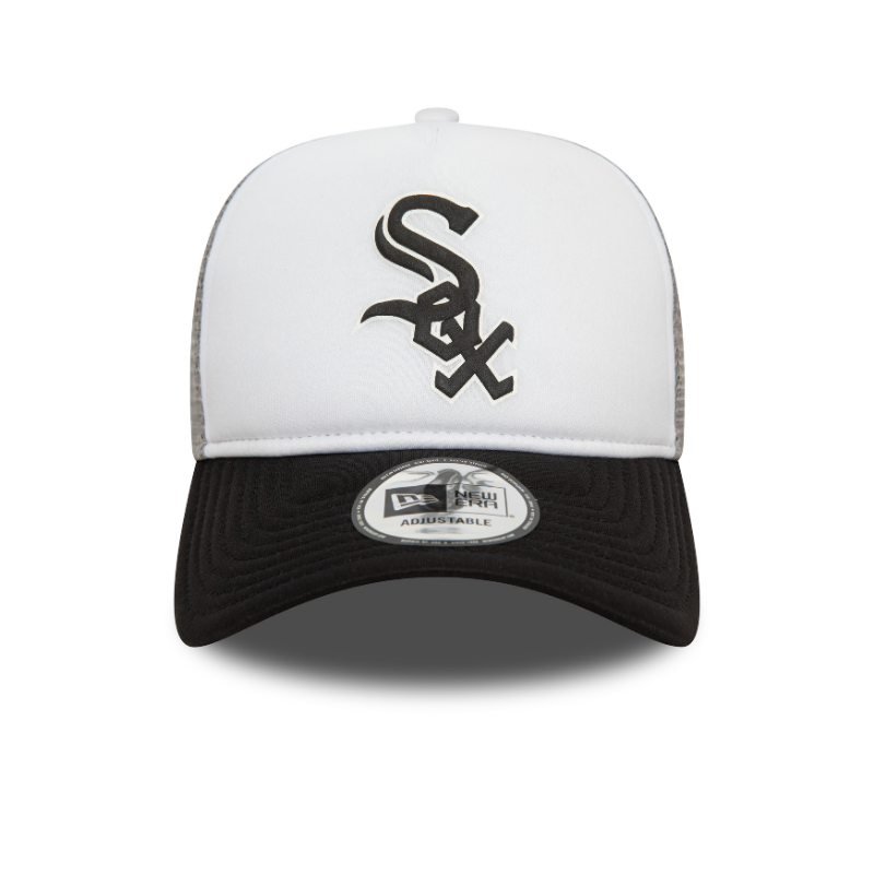 New Era - MLB Logo - Chicago White Sox - Trucker Cap - Black/Grey - Headz Up 
