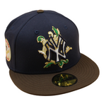 New Era - 59FIFTY Fitted Cap - New York Yankees - 50TH Year -  Navy/Walnut - Green UV - Headz Up 