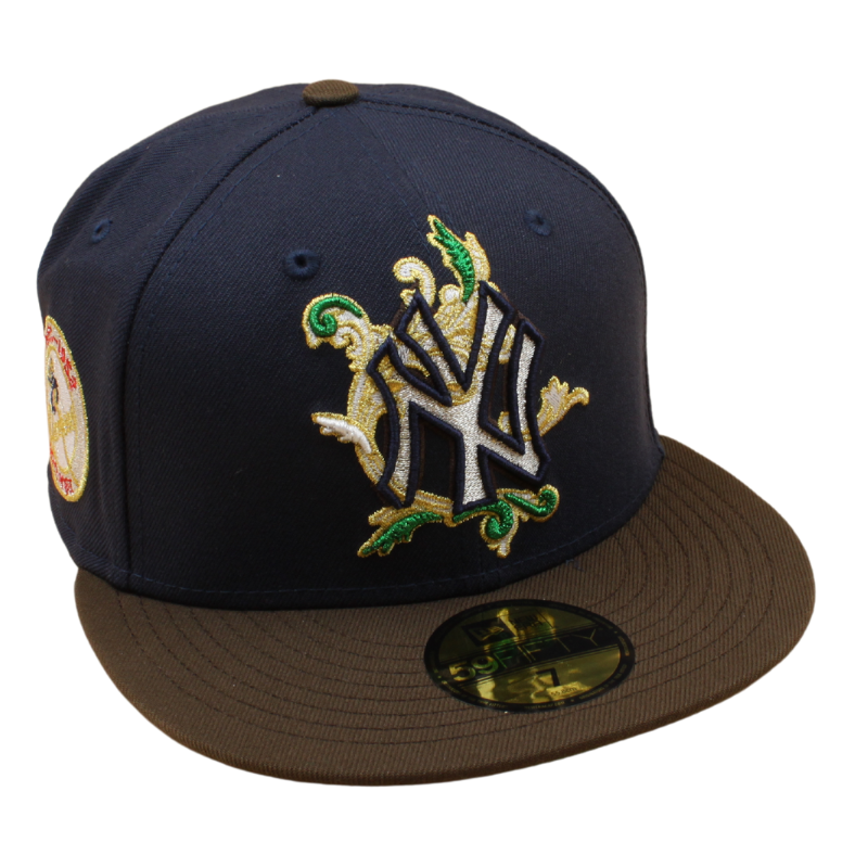 New Era - 59FIFTY Fitted Cap - New York Yankees - 50TH Year -  Navy/Walnut - Green UV - Headz Up 