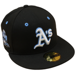 New Era - 59FIFTY Fitted - Oakland Athletics  - 40 Years Anniversary - Black/Light Blue - Headz Up 