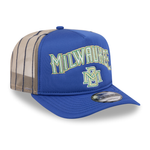 New Era - 9FIFTY A-Frame ARCHED Trucker - Milwaukee Brewers - OTC - Headz Up 