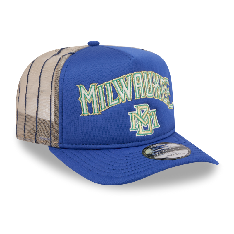New Era - 9FIFTY A-Frame ARCHED Trucker - Milwaukee Brewers - OTC - Headz Up 