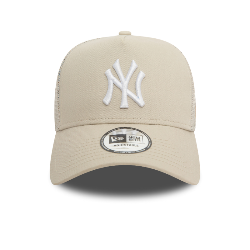 New Era - New York Yankees - League Essentials Trucker Cap - Stone/Stone - Headz Up 