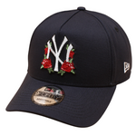 New Era - 9FORTY A-Frame Cap - New York Yankees - Navy ROSE - Headz Up 