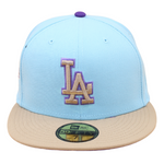 New Era - Los Angeles Dodgers Cooperstown 59Fifty Fitted 60 Years Anniversary - Blue/Camel/Purple - Headz Up 