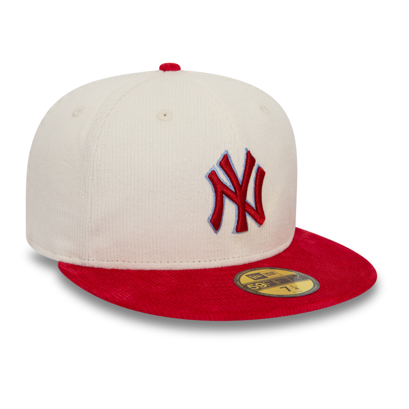 New Era - New York Yankees Cord - Off White/Red - Headz Up 