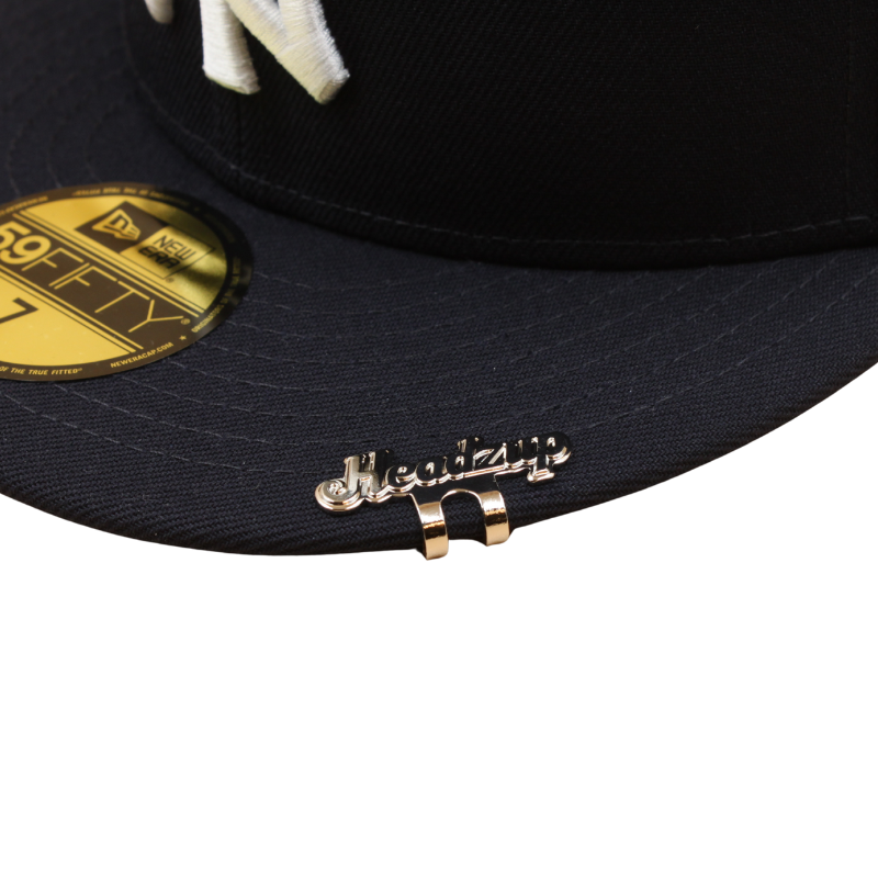 Headz Up - Cap Clip - "Script" Logo - Silver - Headz Up 