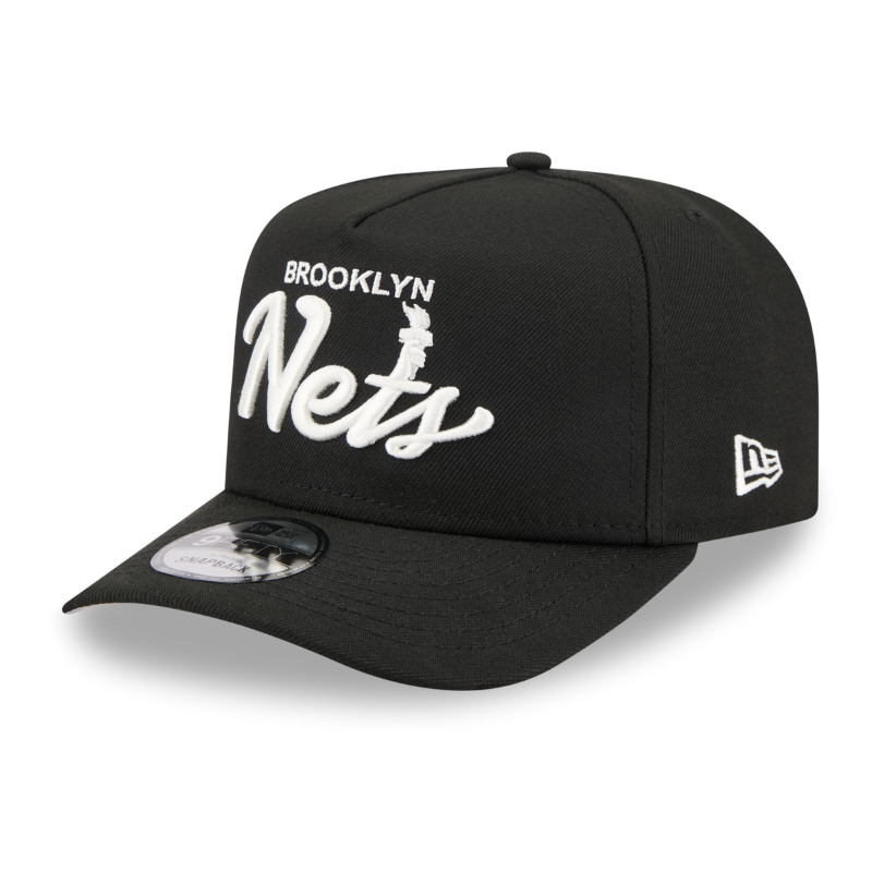 New Era - 9FIFTY A-Frame Snapback - Brooklyn Nets - LOCAL PLAY - Black - Headz Up 