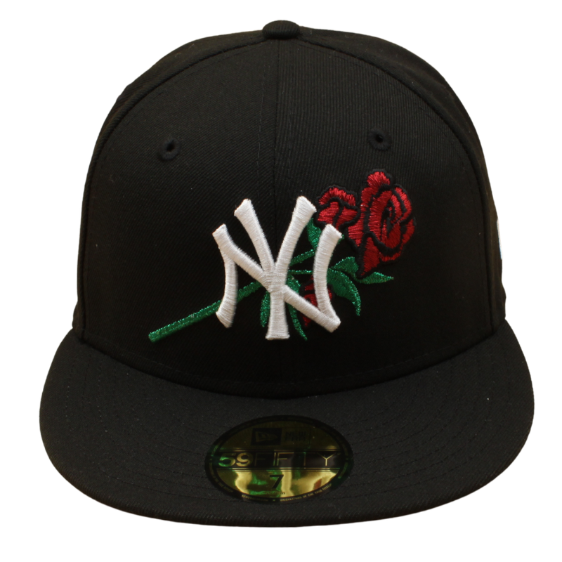 New Era - 59FIFTY - New York Yankees - BIG ROSE - Black/White - Headz Up 
