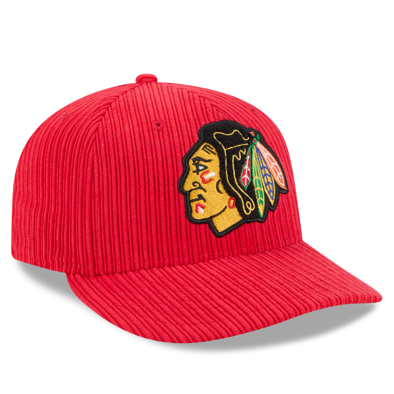 New Era - 59FIFTY Fitted Cap - Chicago Blackhawks - CHENILLE POP - Red - Headz Up 