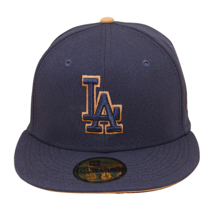 New Era - Los Angeles Dodgers Cooperstown 59Fifty Fitted 100th Anniversay - Navy/Brown - Headz Up 