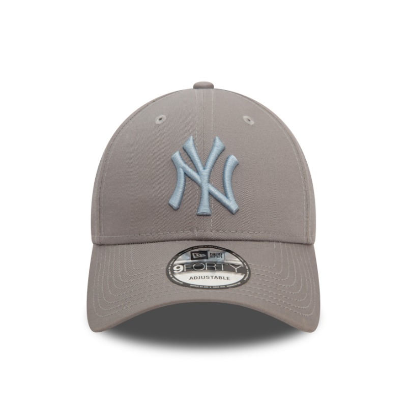 New Era - New York Yankees League Essential 9Forty - Grey/Light Blue - Headz Up 