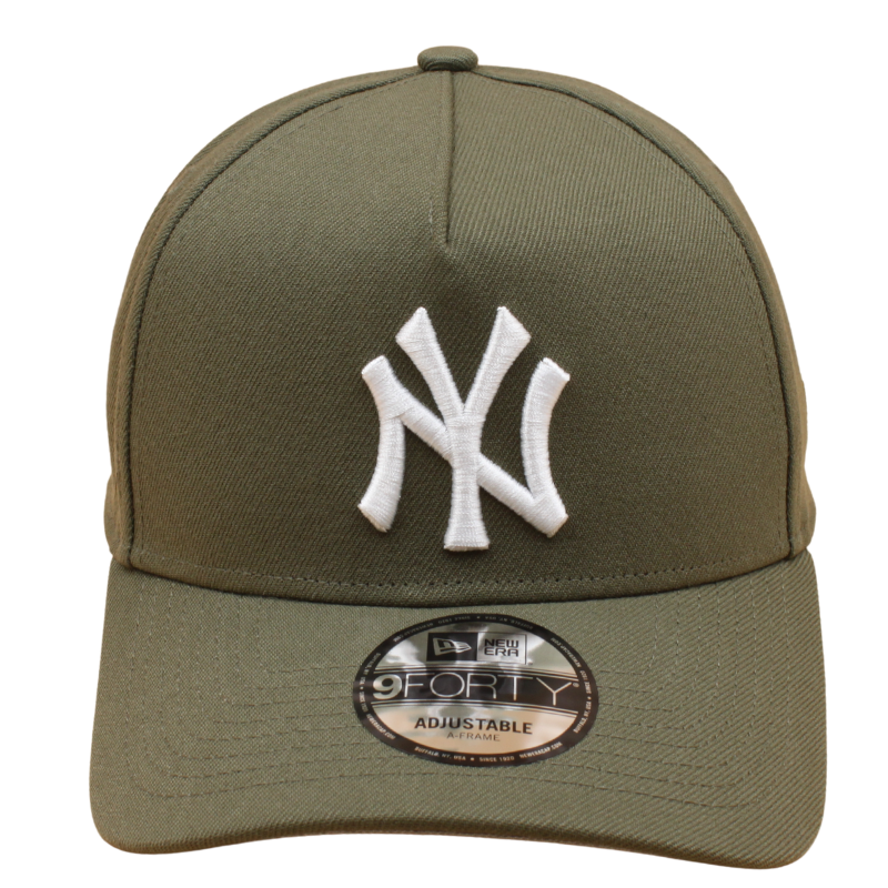 New Era - 9FORTY A-Frame Cap - New York Yankees - Olive - Headz Up 