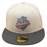 New Era - 59FIFTY - Baltimore Orioles - 25TH Anniversary - Stone/Dar Grey Pink UV - Headz Up 