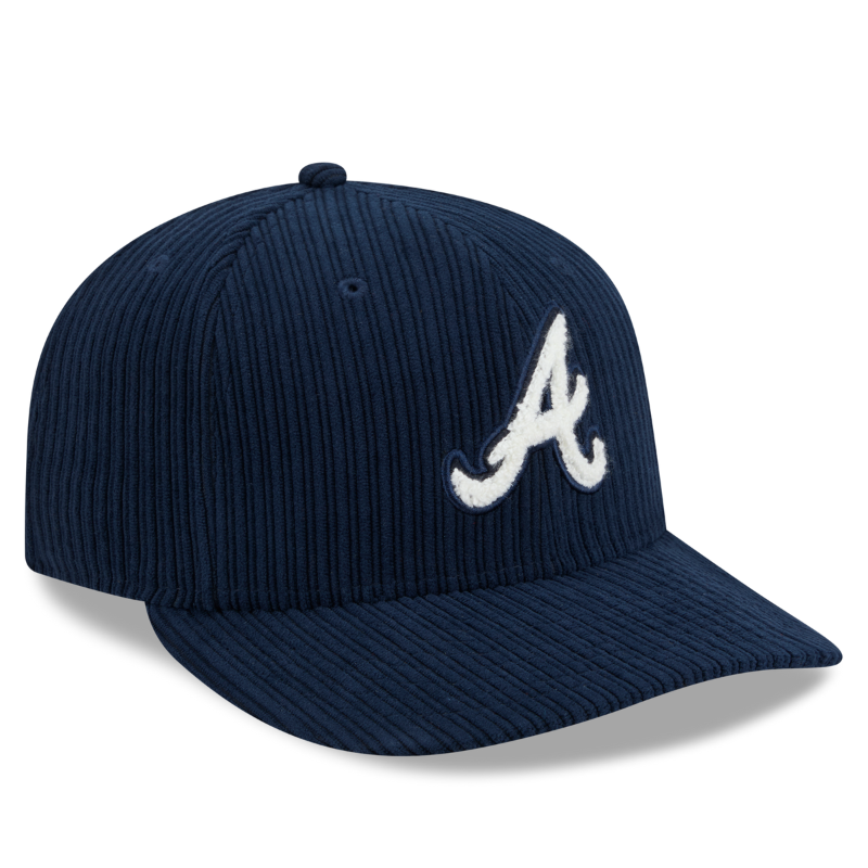 New Era - 59FIFTY Fitted Cap - Atlanta Braves - CHENILLE POP - Navy - Headz Up 