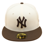 New Era - 59FIFTY Fitted Cap - New York Yankees - 2-Tone - Chrome/Walnut - Headz Up 