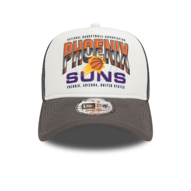 New Era - NBA Team Colour Trucker Cap - Phoenix Suns - White/Grey