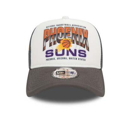 New Era - NBA Team Colour Trucker Cap - Phoenix Suns - White/Grey