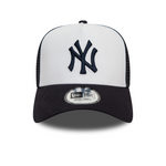 New York Yankees Team Color Block Trucker Cap - Navy/Hvid - Headz Up 